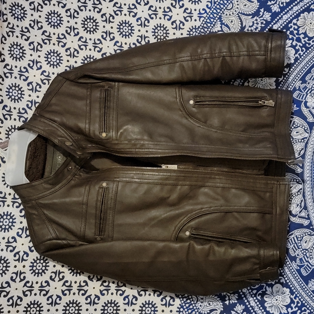 Vegan leather jacket